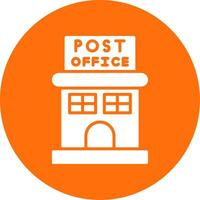 Post Office Multi Color Circle Icon vector