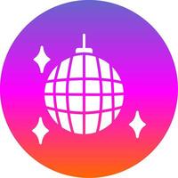 Party Ball Glyph Gradient Circle Icon Design vector