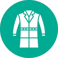 Coat Multi Color Circle Icon vector