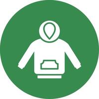 Hoodie Multi Color Circle Icon vector