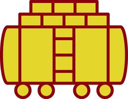 Train Cargo Vintage Icon Design vector