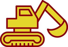 Digger Vintage Icon Design vector