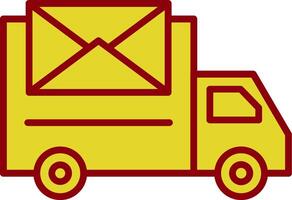 Postal Delivery Vintage Icon Design vector