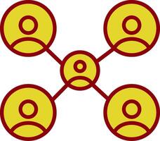 Networking Vintage Icon Design vector