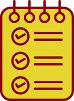 Check List Vintage Icon Design vector