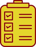 Check List Vintage Icon Design vector