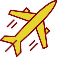 Plane Vintage Icon Design vector