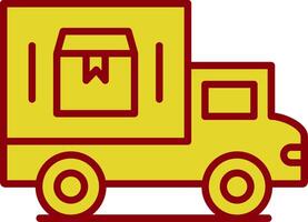 Delivery Van Vintage Icon Design vector