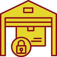 Security Warehouse Vintage Icon Design vector