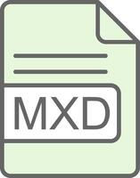 MXD File Format Fillay Icon Design vector