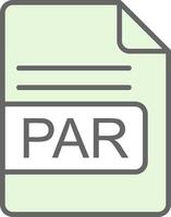 PAR File Format Fillay Icon Design vector