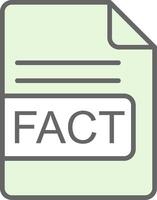 FACT File Format Fillay Icon Design vector