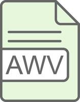 awv archivo formato relleno icono diseño vector