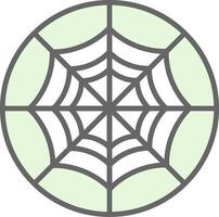 Spider Web Fillay Icon Design vector