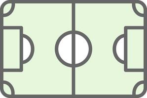 Soccer Field Fillay Icon Design vector