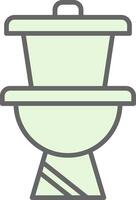 Wc Fillay Icon Design vector