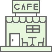 Cafe Fillay Icon Design vector