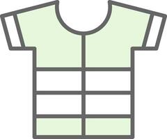 Shirt Fillay Icon Design vector