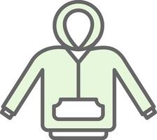 Hoodie Fillay Icon Design vector