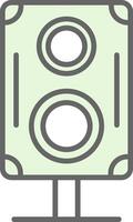 Speakers Fillay Icon Design vector
