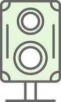 Speakers Fillay Icon Design vector