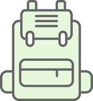 Backpack Fillay Icon Design vector