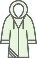 Raincoat Fillay Icon Design vector