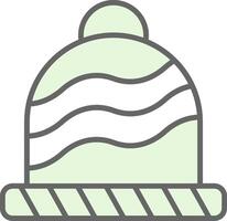 Wool Hat Fillay Icon Design vector