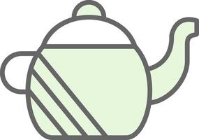 Teapot Fillay Icon Design vector