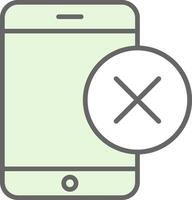 Smartphone Fillay Icon Design vector