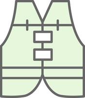 Life Vest Fillay Icon Design vector