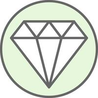 Diamond Fillay Icon Design vector