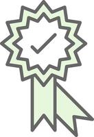 medalla relleno icono diseño vector