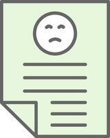 Bad Review Fillay Icon Design vector