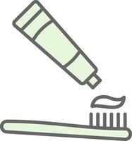 Tooth Brush Fillay Icon Design vector