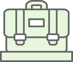 Suitcase Fillay Icon Design vector