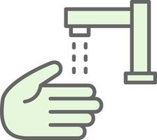 Hand Wash Fillay Icon Design vector