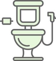 baño relleno icono diseño vector