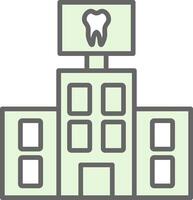 Dental Care Fillay Icon Design vector