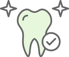 Healthy Tooth Fillay Icon Design vector