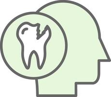 Toothache Fillay Icon Design vector
