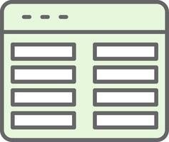 Web Programming Fillay Icon Design vector