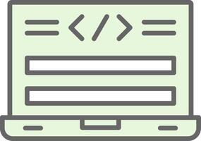 Html Code Fillay Icon Design vector