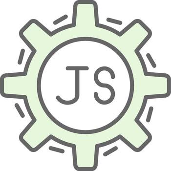 Javascript Fillay Icon Design vector