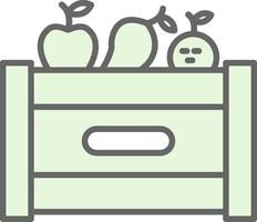 Fruit Box Fillay Icon Design vector