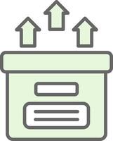 Storage Box Fillay Icon Design vector