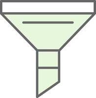 Funnel Fillay Icon Design vector