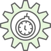 DeadLine Circle Multi Circle Fillay Icon Design vector