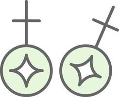 Cufflinks Fillay Icon Design vector