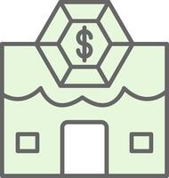 Pawn Shop Fillay Icon Design vector